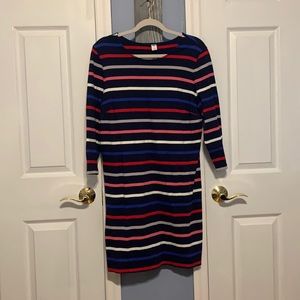 Striped long sleeve dress